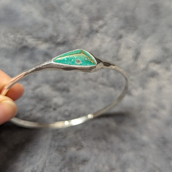 Silpada Sterling Silver Patina Encore Bangle Bracelet - Picture 3 of 6